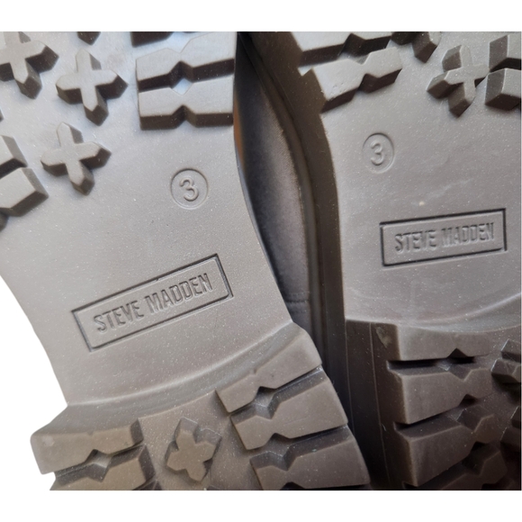 Steve Madden Kids Hazzel Pullon Zip Chelsea Boots size 3 Taupe - Picture 6 of 13